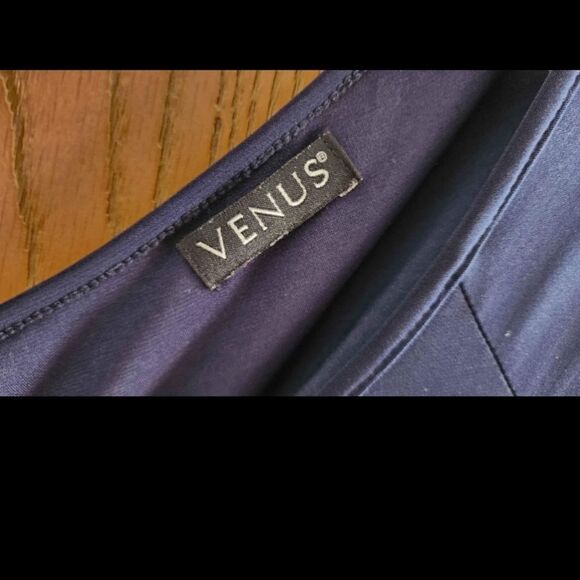 JUMPSUIT medium Venus pockets solid print romper blue white one piece cutout - Picture 7 of 16